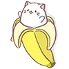 Стикер 15 Neko Banana Cat