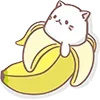 Стикер 18 Neko Banana Cat