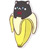 Стикер 3 Neko Banana Cat