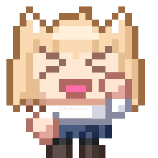 ✊ Эмодзи «Neko Arc&;&;&;» для Telegram