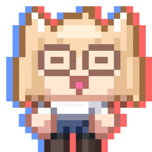 😵 Эмодзи «Neko Arc&;&;&;» для Telegram
