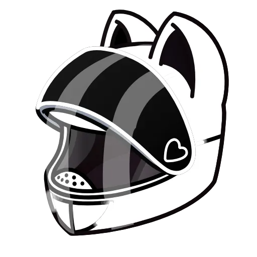 Стикер 58 Neko Helmet Купить