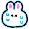 Стикер 34 Neon Bunny