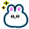 Стикер 14 Neon Bunny