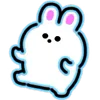 Стикер 4 Neon Bunny
