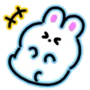 Стикер 22 Neon Bunny