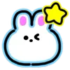 Стикер 12 Neon Bunny