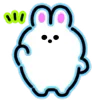 Стикер 6 Neon Bunny