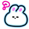 Стикер 18 Neon Bunny