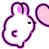 Стикер 27 Neon Bunny