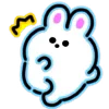 Стикер 26 Neon Bunny