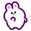 Стикер 25 Neon Bunny
