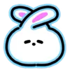 Стикер 16 Neon Bunny