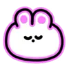 Стикер 37 Neon Bunny