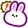 Стикер 17 Neon Bunny
