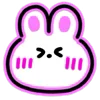 Стикер 11 Neon Bunny