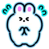 Стикер 10 Neon Bunny