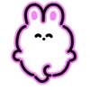 Стикер 29 Neon Bunny