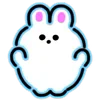 Стикер 2 Neon Bunny