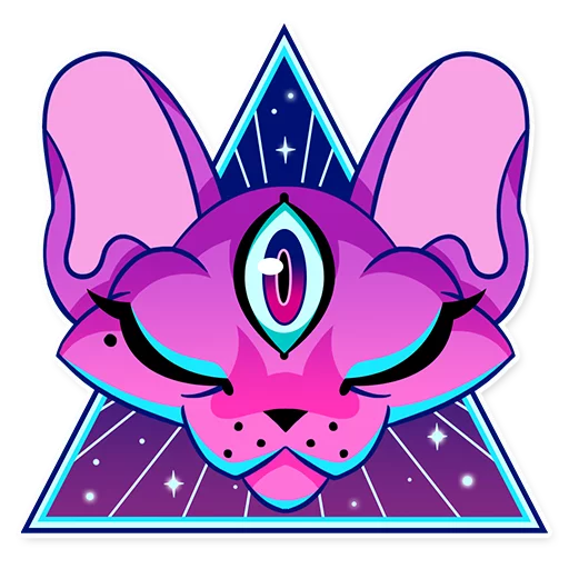 👁 Стикер «The Neon Demon» для Telegram