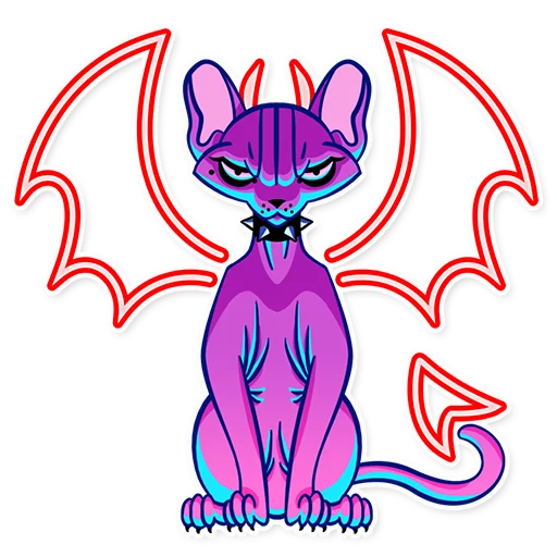👿 Стикер «The Neon Demon» для Telegram