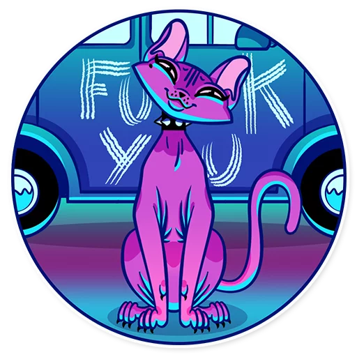 🖕 Стикер «The Neon Demon» для Telegram