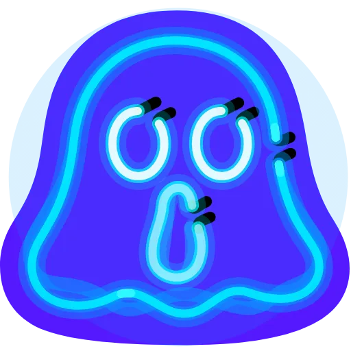 Стикер 9 Neon Emoji