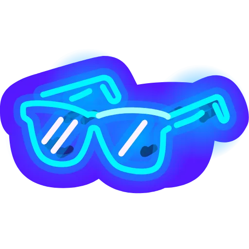 Стикер 36 Neon Emoji