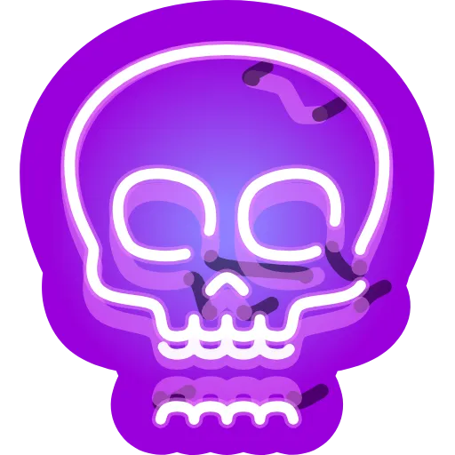 Стикер 27 Neon Emoji