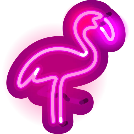 Стикер 13 Neon Emoji