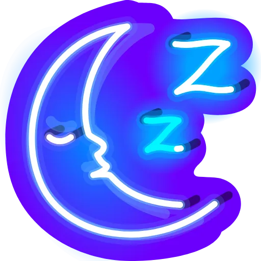 Стикер 20 Neon Emoji