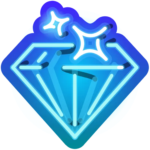 Стикер 43 Neon Emoji
