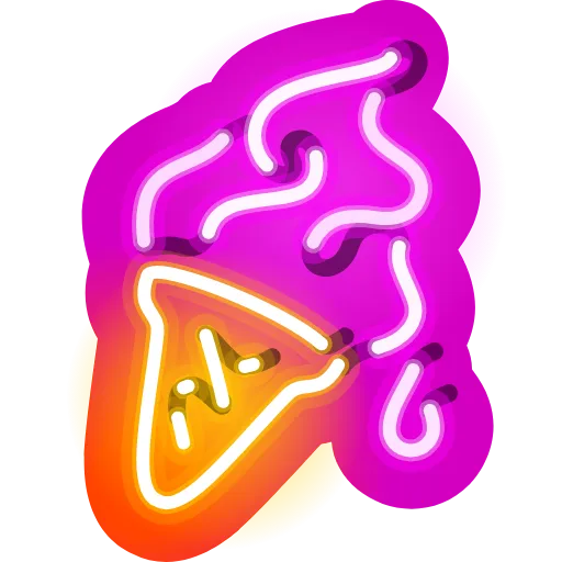 Стикер 16 Neon Emoji