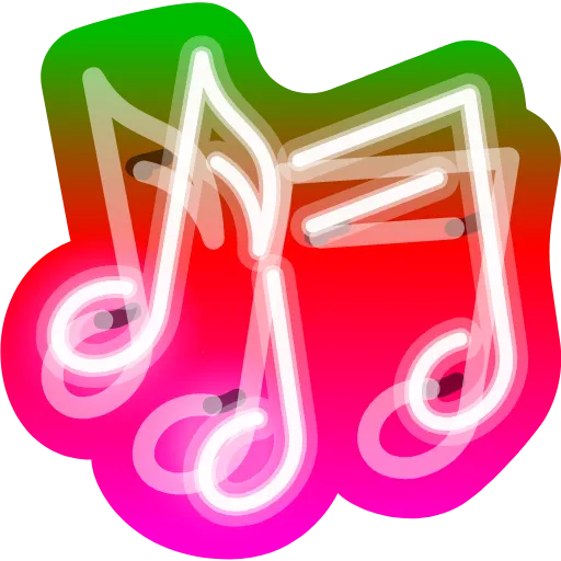 Стикер 24 Neon Emoji