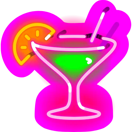 Стикер 34 Neon Emoji