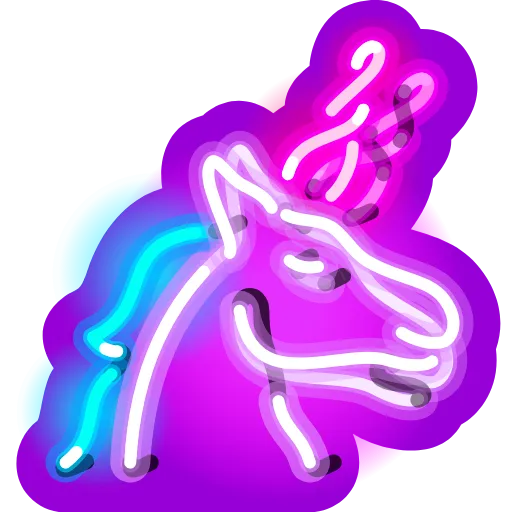 Стикер 37 Neon Emoji