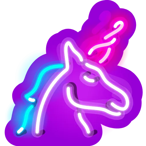 Стикер 37 Neon Emoji