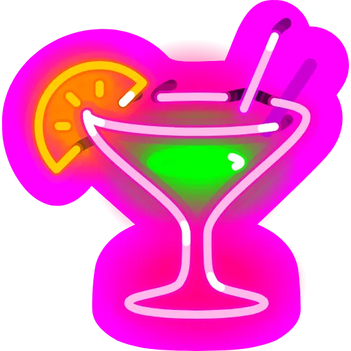 Стикер 34 Neon Emoji