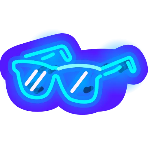 Стикер 36 Neon Emoji