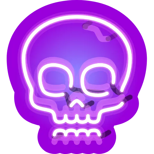 Стикер 27 Neon Emoji
