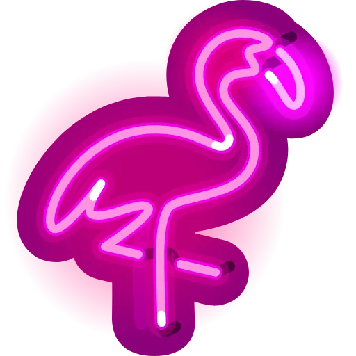 Стикер 13 Neon Emoji