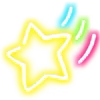 Стикер 7 Neon Emojis