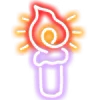 Стикер 56 Neon Emojis
