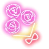 Стикер 53 Neon Emojis