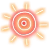 Стикер 8 Neon Emojis