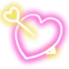 Стикер 5 Neon Emojis