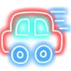 Стикер 3 Neon Emojis