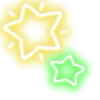 Стикер 17 Neon Emojis