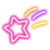 Стикер 13 Neon Emojis