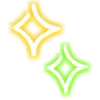Стикер 55 Neon Emojis